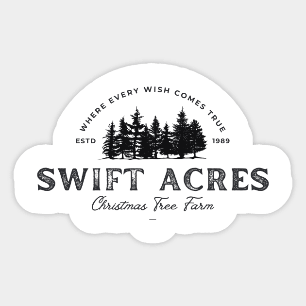 Swift Acres Christmas Tree Farm Sticker by MusiMochi